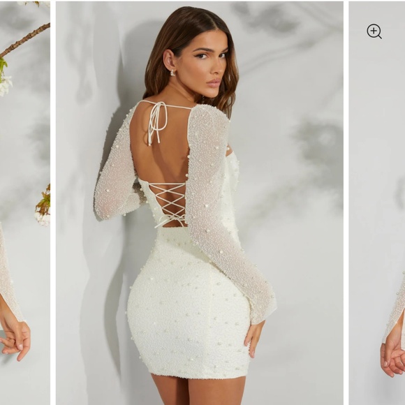 Oh Polly - MILAN Embellished Corset Mini Dress - Picture 2 of 4